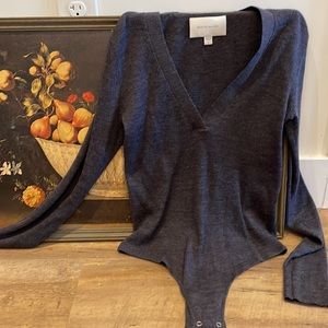 Brochu Walker Merino Wool Blend Body Suit NWOT